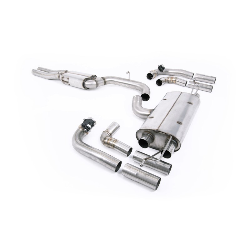 80mm Resonated (Quieter) OPF/GPF Back System For Audi RS3 8Y Saloon/Sedan