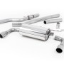 BMW 4 Series F32 428i Manual - Non-Resonated (Louder) Cat-Back Exhaust System with Titanium Trims (For 435i M Sport Valance) - Brushed Titanium