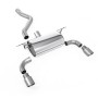 BMW F20/F21 M135i (Non X-Drive) - Road Rear Silencer with Titanium Tips - Brushed Titanium