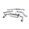 Non-Resonated (Louder) Race Cat-Back Exhaust System with Titanium Tips - Brushed Titanium
