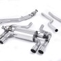 BMW 2 Series M2 Coupé (F87) 2016 2018 Cat-back Hollowtek Twin Valved system with Polished GT-90 Trims - EC Approved