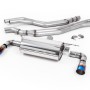 BMW F20/21 M140i (Non OPF) - Resonated (Quieter) Cat-Back Exhaust System with Burnt Titanium GT-90 Trims - Burnt Titanium