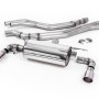 BMW F20/21 M140i (Non OPF) - Non-Resonated (Louder) Race Cat-Back Exhaust System with Polished GT-90 Trims - Polished