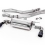 BMW F20/21 M140i (Non OPF) - Non-Resonated (Louder) Race Cat-Back Exhaust System with Cerakote Black GT-90 Trims - Cerakote Black