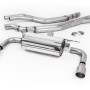 Resonated (Quieter) Cat-Back Exhaust System with Titanium GT-90 Trims - Brushed Titanium