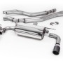 Non-Resonated (Louder) Race Cat-Back Exhaust System with Carbon Jet 90 Trims - Carbon Fibre
