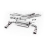 Non-Resonated (Louder) Race Cat-Back Exhaust System with Polished GT-90 Trims - Polished