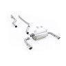 BMW F30 320i M Sport - Race Non-Resonated (Loudest) Cat-Back Exhaust System with Polished GT-90 Trims (For M340i Valance) - Polished
