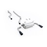 Race Non-Resonated (Loudest) Cat-Back Exhaust System with Black Cerakote GT-90 Trims (For M340i Valance) - Cerakote Black