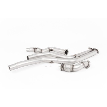 BMW 2 Series M2 Competition Coupé (F87) 2018 2023 Large-bore Downpipes and Cat Bypass Pipes Removes OE Primary Cats and OPF/GPF's - Requires Stage 2 ECU Software - Must be fitted with Milltek Sport Catback Only