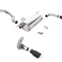 Non-Resonated (Louder) GPF/OPF-Back Exhaust System with Cerakote Black GT-90 Trims - Cerakote Black