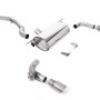 Non-Resonated (Louder) GPF/OPF-Back Exhaust System with Titanium GT-90 Trims - Brushed Titanium