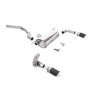 Non-Resonated (Louder) GPF/OPF-Back Exhaust System with Carbon Jet-90 Trims - Carbon Fibre