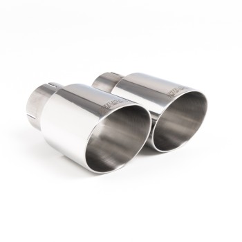 Resonated (Quieter) GPF/OPF-Back Exhaust System with Polished GT-90 Trims - Polished