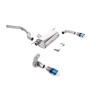 Non-Resonated (Louder) GPF/OPF-Back Exhaust System with Burnt Titanium GT-90 Trims - Burnt Titanium