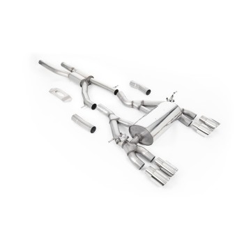 BMW F80 M3/F82 M4 - GPF / OPF Back Road Exhaust System with Polished GT-90 Trims - Polished