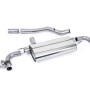 BMW 1 Series M135i xDrive 5 Door (F40 OPF/GPF Equipped) 2019 2023 Particulate Filter-back OPF/GPF Back System with GT-115 Cerakote Black Trims - ECE Approved