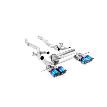 BMW G8X M3/M4 - Axle Back System with GT-115 Burnt Titanium Trims - Burnt Titanium