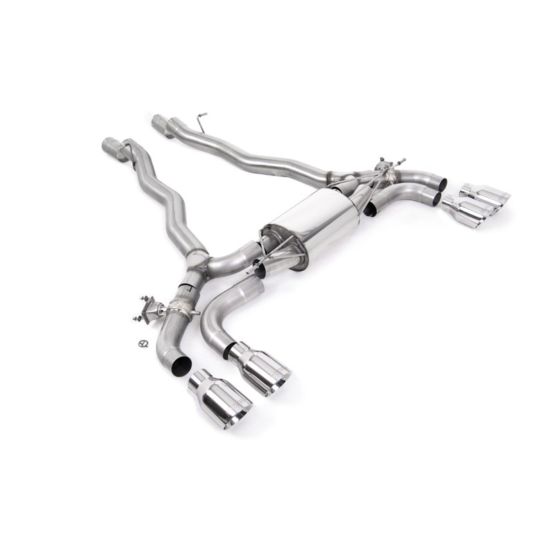 BMW M5 F90 - OPF/GPF Back System with Polished GT-100 Trims - EC Approved - Polished
