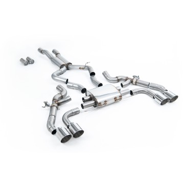 BMW X3 G01/X4 G02 S58 - OPF/GPF Back System with GT-115 Polished Trims - Polished