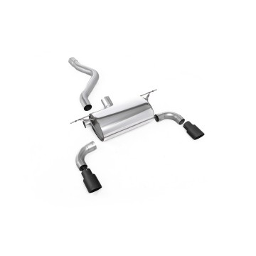 BMW F20/F21 M135i (Non X-Drive) - Road Rear Silencer with Cerakote Black Tips - Cerakote Black