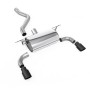 BMW F20/F21 M135i (Non X-Drive) - Road Rear Silencer with Cerakote Black Tips - Cerakote Black