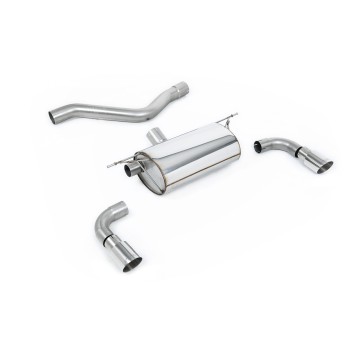 BMW F20/F21 M135i (Non X-Drive) - Rear Silencer for Race System with Polished Tips - Polished
