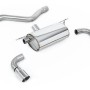 BMW F20/F21 M135i (Non X-Drive) - Rear Silencer for Race System with Polished Tips - Polished