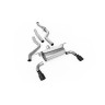 BMW F20/F21 M135i (Non X-Drive) - Cat-Back Exhaust System with Road Rear Silencer & Ceramic Black Tips - Cerakote Black