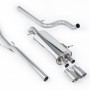 Citroen DS3 1.6 - Non-Resonated (Louder) Cat-Back Exhaust System with Titanium Trims - Brushed Titanium