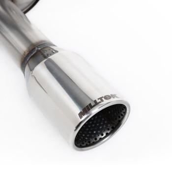 Ford Fiesta MK6 Zetec-S - Non-Resonated Cat-Back Exhaust System - ST150 Rear Valance - Polished