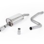 Ford Fiesta MK6 Zetec-S - Non-Resonated Cat-Back Exhaust System - ST150 Rear Valance - Polished