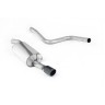 Ford Fiesta MK6 ST 150 - Non-Resonated (Louder) Cat-Back Exhaust System with Ceramic Coated Satin Black Trim - Cerakote Black