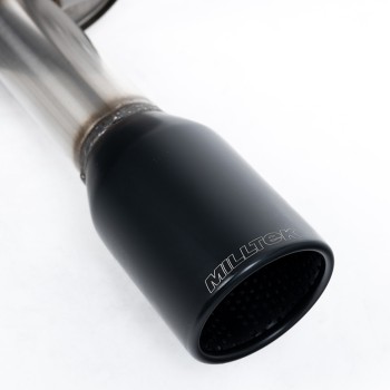 Ford Fiesta MK6 ST 150 - Full Resonated (Quieter) Exhaust System with Hi-Flow Sports Catalyst & Ceramic Coated Satin Black Trim