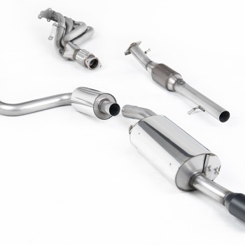 Ford Fiesta MK6 ST 150 - Full Resonated (Quieter) Exhaust System with Hi-Flow Sports Catalyst & Ceramic Coated Satin Black Trim