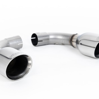Ford Focus MK2 ST 225 - Resonated (Quieter) Cat-Back Exhaust System with GT-100 Polished Trims - GT