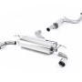 Ford Focus MK2 ST 225 - Resonated (Quieter) Cat-Back Exhaust System with GT-100 Polished Trims - GT