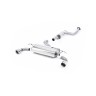 Ford Focus MK2 ST 225 - Resonated (Quieter) Cat-Back Exhaust System with GT-100 Polished Trims - GT