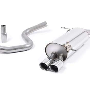 Ford Fiesta MK7 Duratec & Zetec-S - Front Pipe-Back System with Twin 80mm GT80 Trims (For OE Downpipe and Cat)