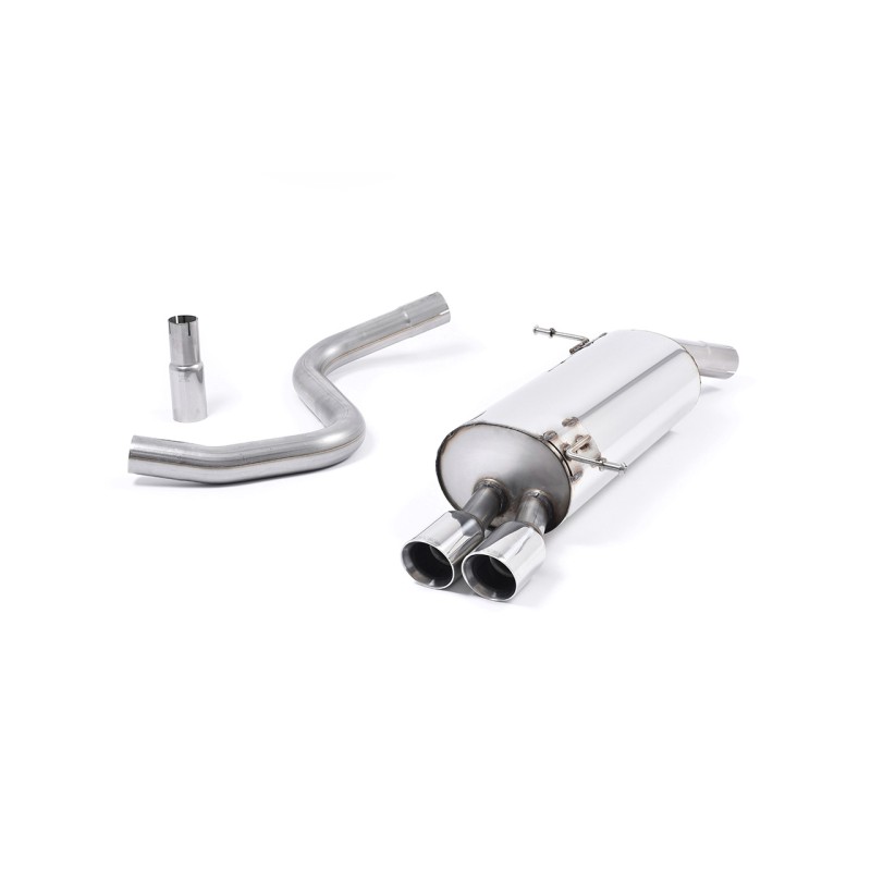 Ford Fiesta MK7 Duratec & Zetec-S - Front Pipe-Back System with Twin 80mm GT80 Trims (For OE Downpipe and Cat)
