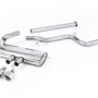 Ford Focus MK3 ST 5 door Hatchback - Non-Resonated (Louder) Cat-Back Exhaust System with Polished Tips - Polished