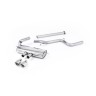 Ford Focus MK3 ST 5 door Hatchback - Non-Resonated (Louder) Cat-Back Exhaust System with Polished Tips - Polished