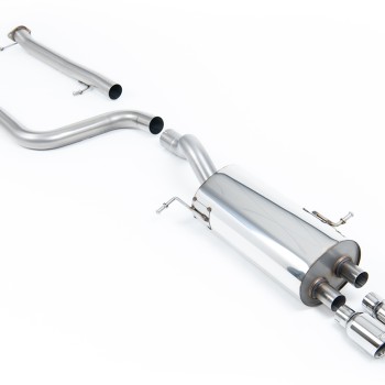 Ford Fiesta MK7/7.5 ST 1.6 - Non-Resonated (Louder) Cat-Back Exhaust System with Polished Tips - Polished