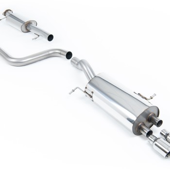 Ford Fiesta MK7/7.5 ST 1.6 - Resonated (Quieter) Cat-Back Exhaust System with Polished Tips - Polished