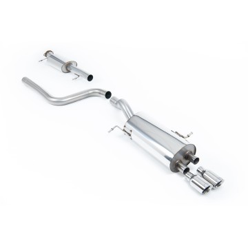 Ford Fiesta MK7/7.5 ST 1.6 - Resonated (Quieter) Cat-Back Exhaust System with Polished Tips - Polished