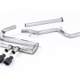 Ford Focus MK3 ST 5 door Hatchback - Non-Resonated (Louder) Cat-Back Exhaust System with Black Velvet Tips - Cerakote Black