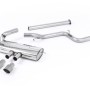 Ford Focus MK3 ST 5 door Hatchback - Non-Resonated (Louder) Cat-Back Exhaust System with Titanium Tips - Brushed Titanium