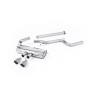 Ford Focus MK3 ST 5 door Hatchback - Non-Resonated (Louder) Cat-Back Exhaust System with Titanium Tips - Brushed Titanium