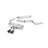 Ford Focus MK3 ST 5 door Hatchback - Resonated (Quieter) Cat-Back Exhaust System with Black Velvet Tips - Cerakote Black