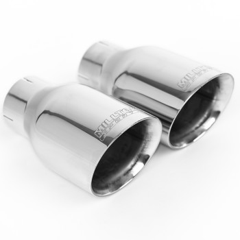 Ford Focus MK3 ST 5 door Hatchback - Part Resonated Cat-Back Exhaust System with Polished Tips - Polished